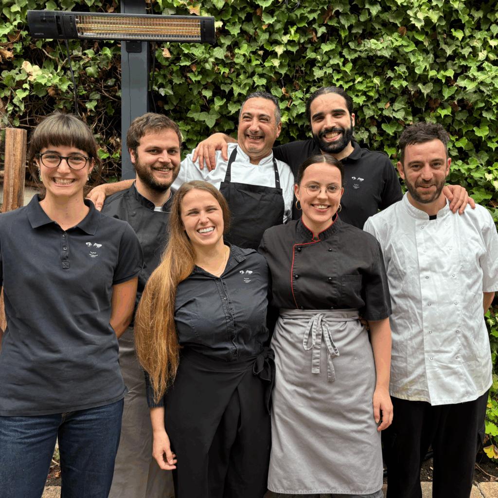 Groepsfoto van het team